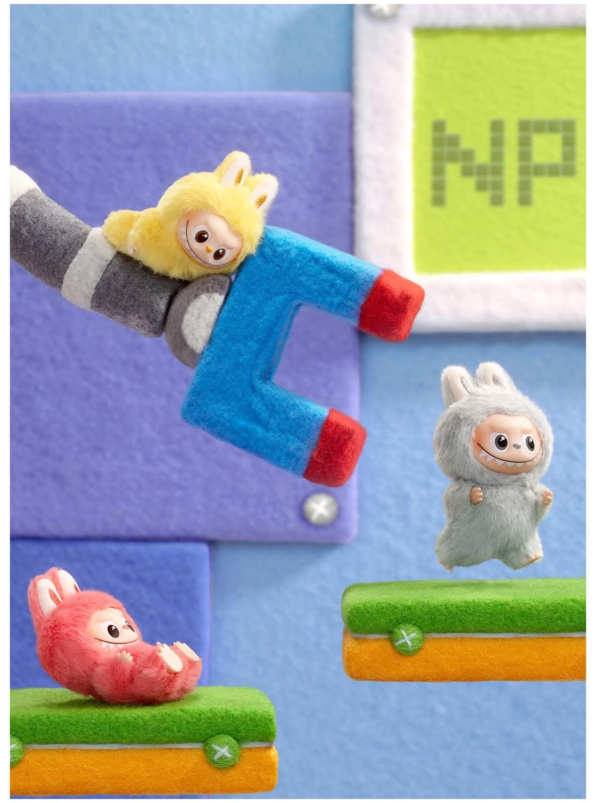 Pop Mart Labubu The Monster PIN FOR LOVE SERIES - Vinyl Plush Pendant blind box
