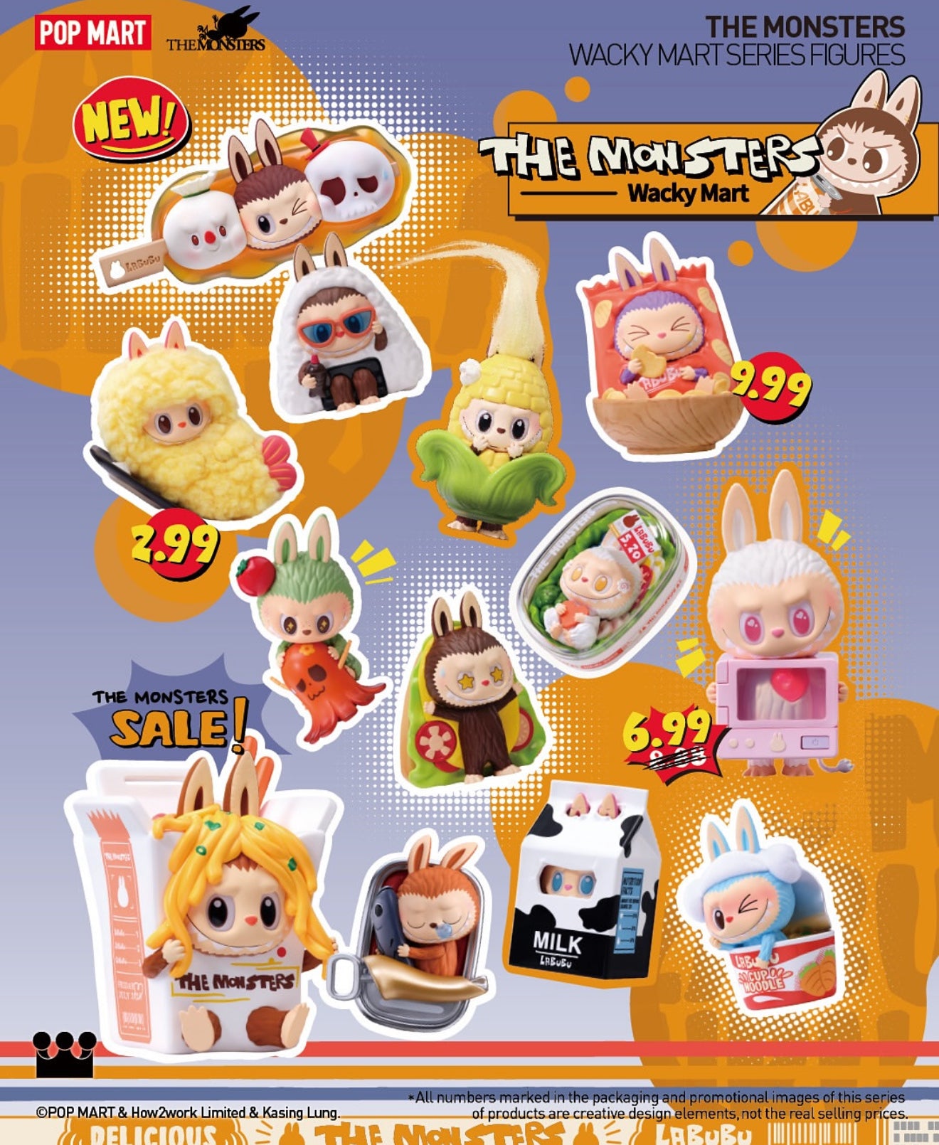 THE MONSTERS Labubu Wacky Mart Series Figures