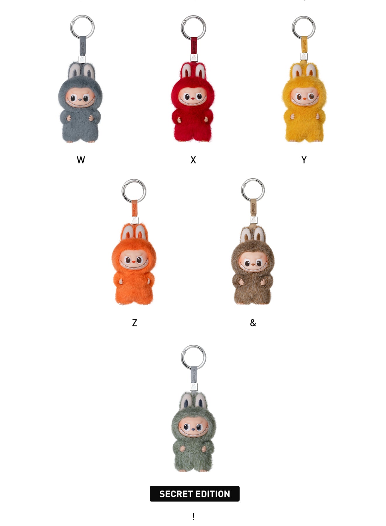Pop Mart Labubu The Monster PIN FOR LOVE SERIES - Vinyl Plush Pendant blind box