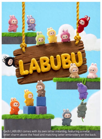Pop Mart Labubu The Monster PIN FOR LOVE SERIES - Vinyl Plush Pendant blind box